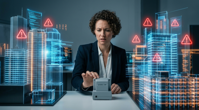 A business leader frustrated by off-the-shelf software limitations and disconnected digital systems.