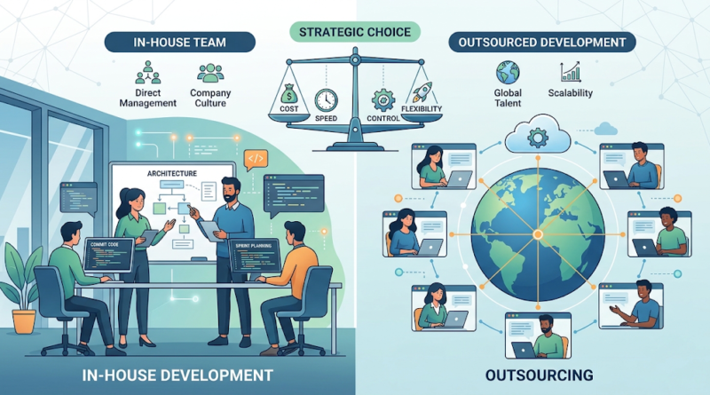 in-house development vs outsourcing