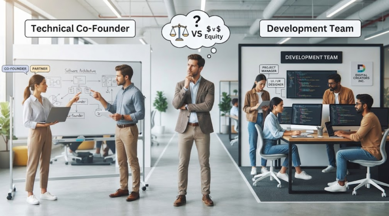 technical co-founder vs development team