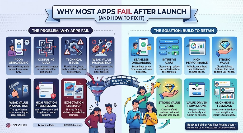 Why Apps Fail After Launch (And How to Fix It)